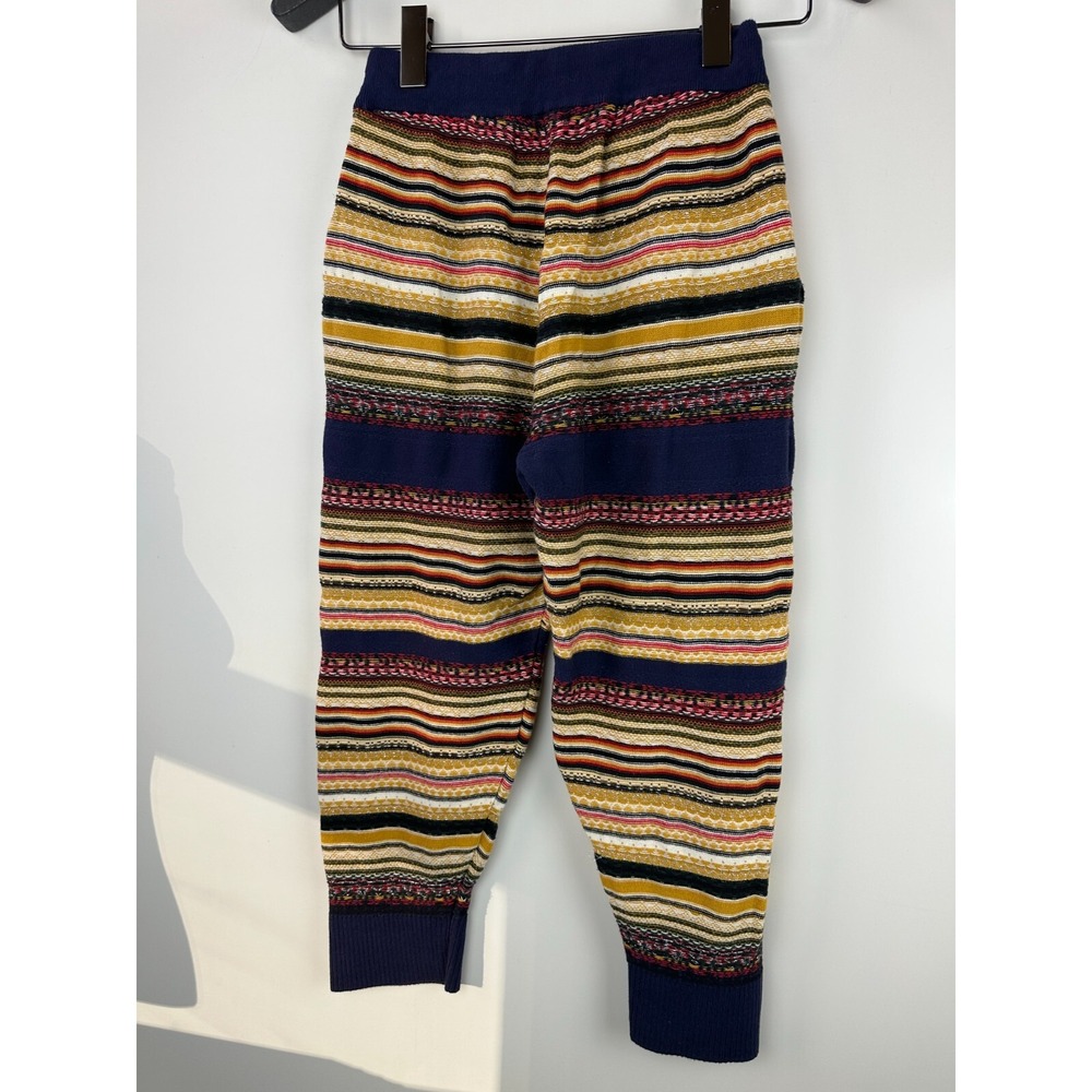 Free People All Mixed Up Knit Stripe Jogger Pants Lounge Drawstring Boho Size XS - Picture 11 of 16
